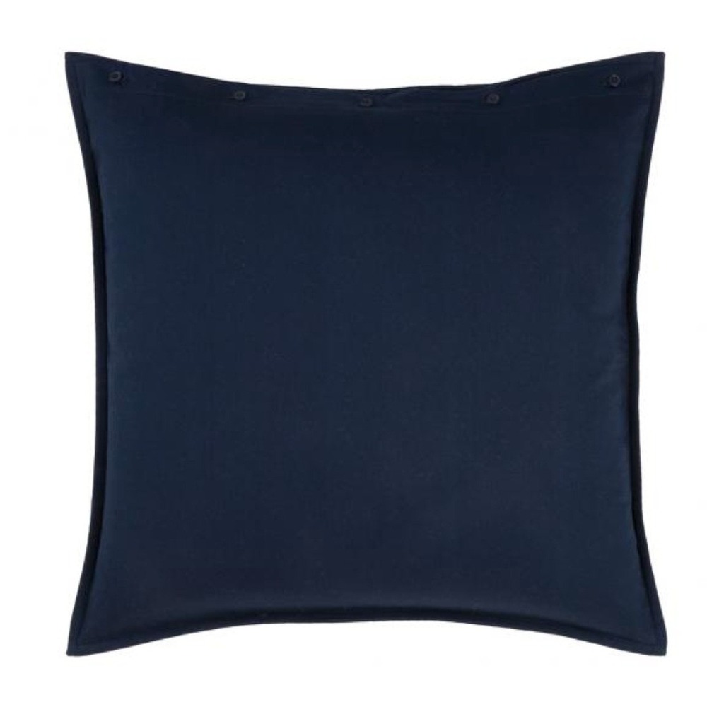Ralph Lauren Modern Equestrian Cromwell Quilted Euro Sham Navy Blue Button Close - Picture 3 of 7